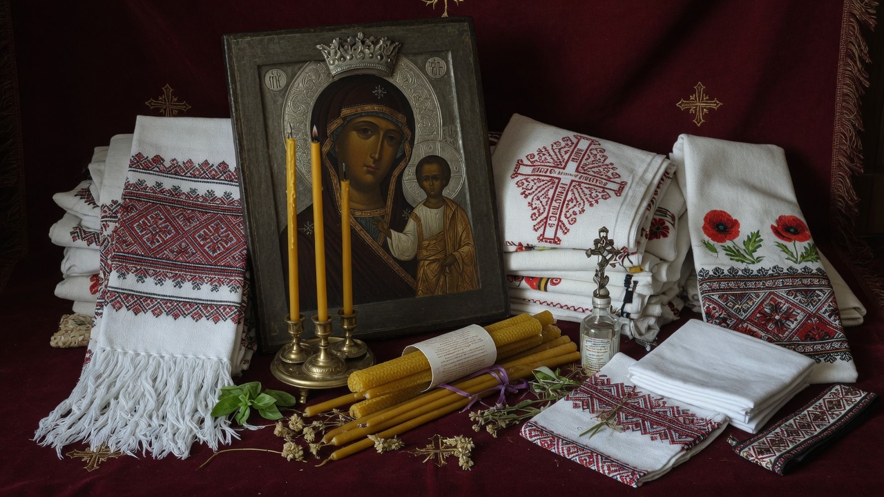Свечи и иконы